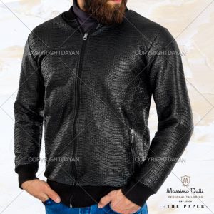 کاپشن چرم مردانه Massimo Dutti