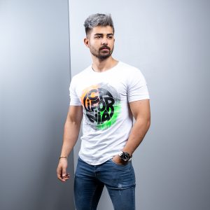 تیشرت مردانه سفید مدل Coda