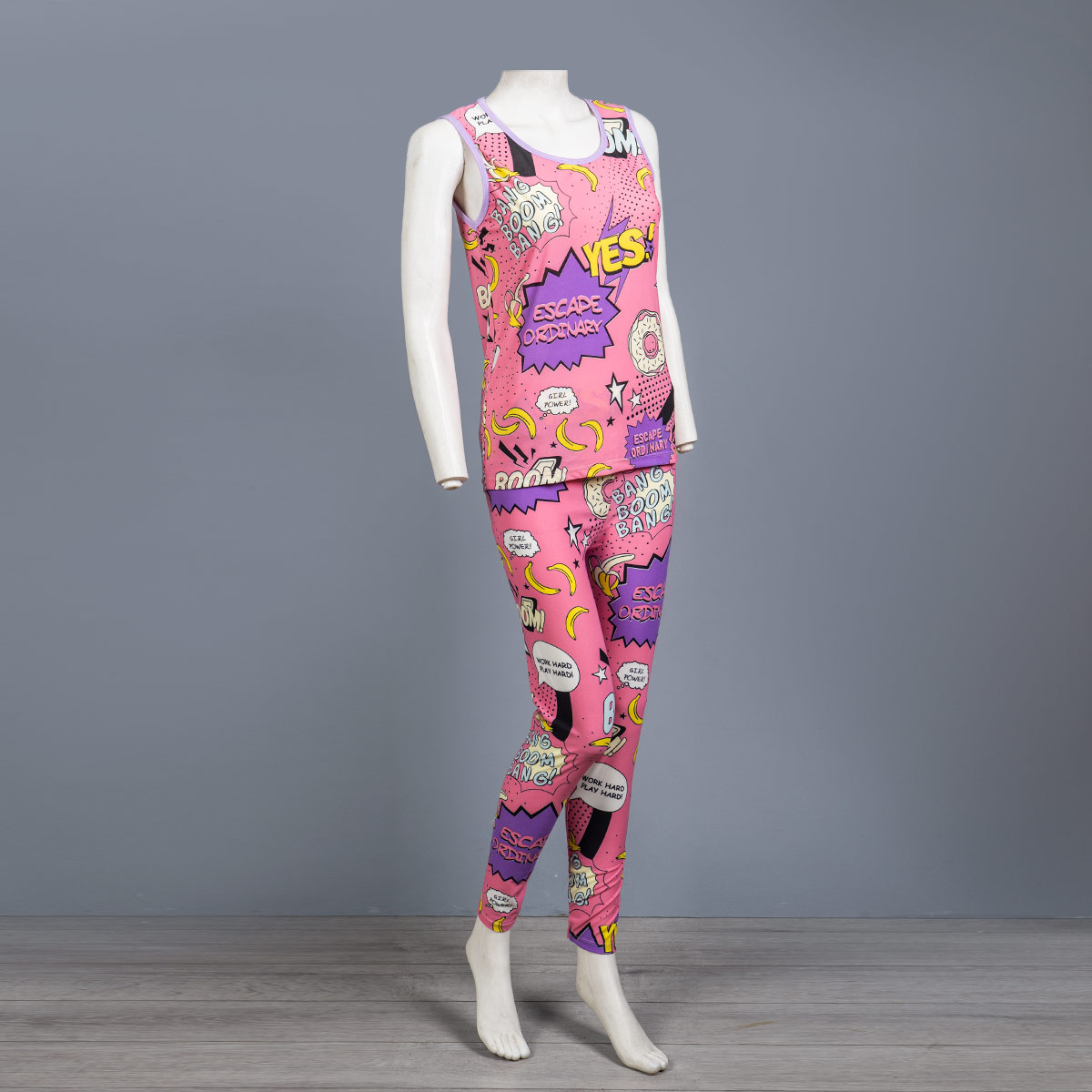 ست تاپ ساپورت زنانه صورتی مدل Emily