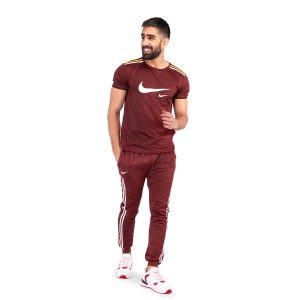 ست تیشرت شلوار مردانه آستین کوتاه Nike ساده یقه گردمدل 43068