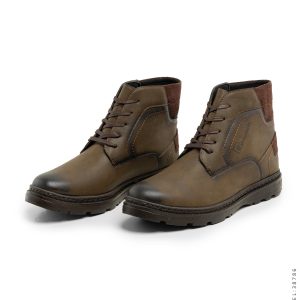نیم بوت چرم مصنوعی مردانه Pierre Cardin اسپرت بند دار مدل 38786
