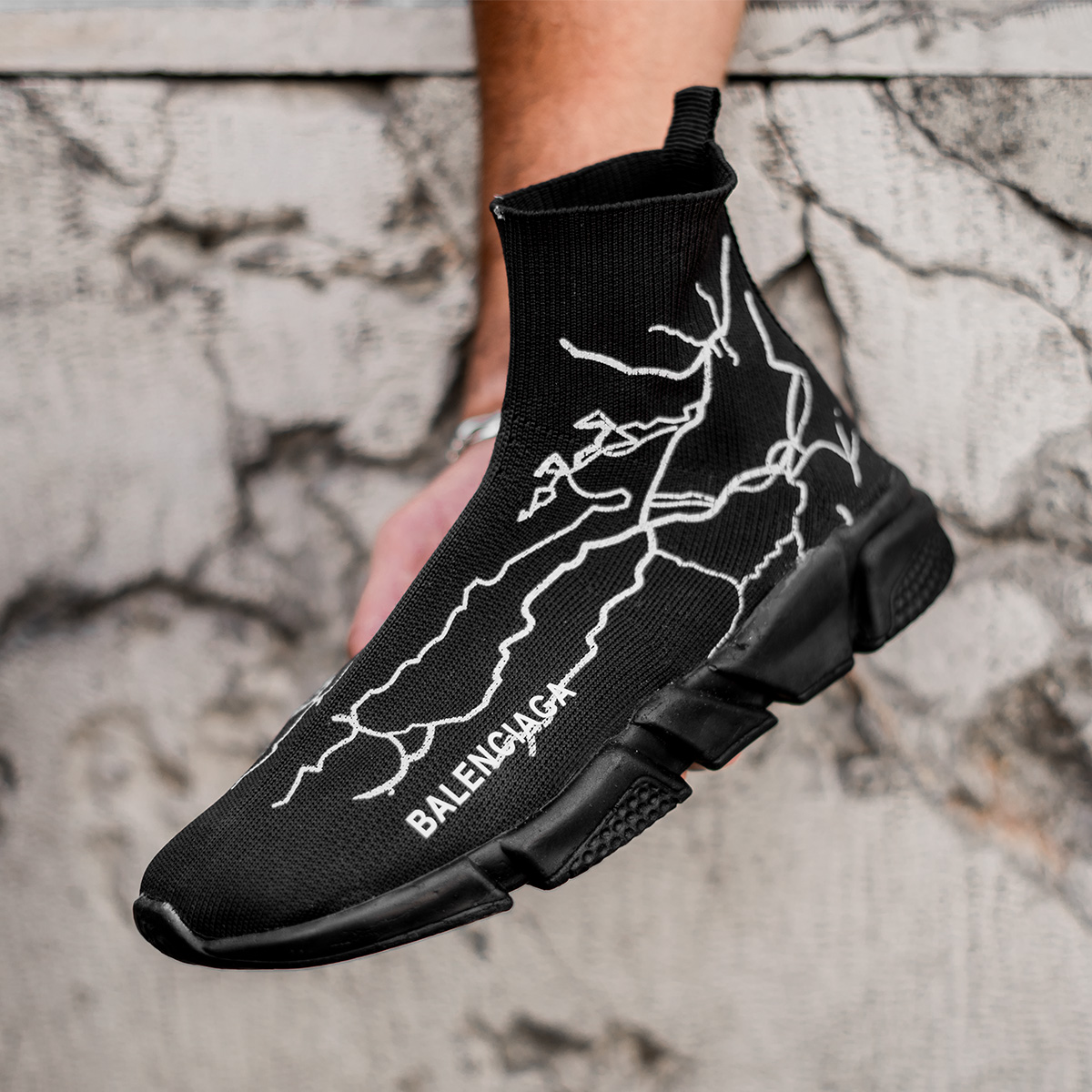کفش ورزشی Balenciagaمردانه مشکی مدل Agras