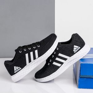 کفش ورزشی Adidas مردانه مشکی سفید مدل Sisam T
