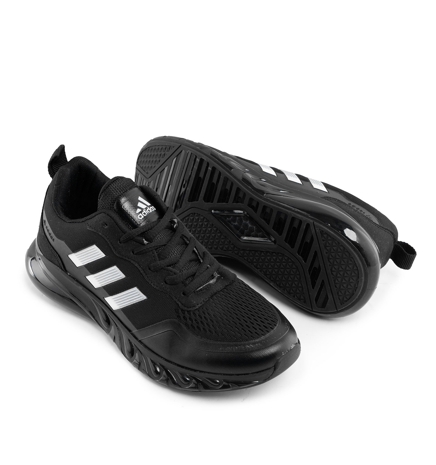 کفش اسپرت Adidas مردانه مشکی بندی مدل 44000