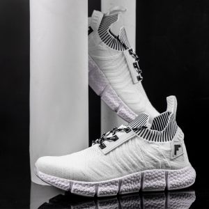 کفش ورزشی مردانه سفید مدل zebra