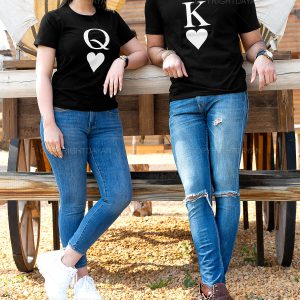ست دونفره تیشرت King & Queen مدل 12939