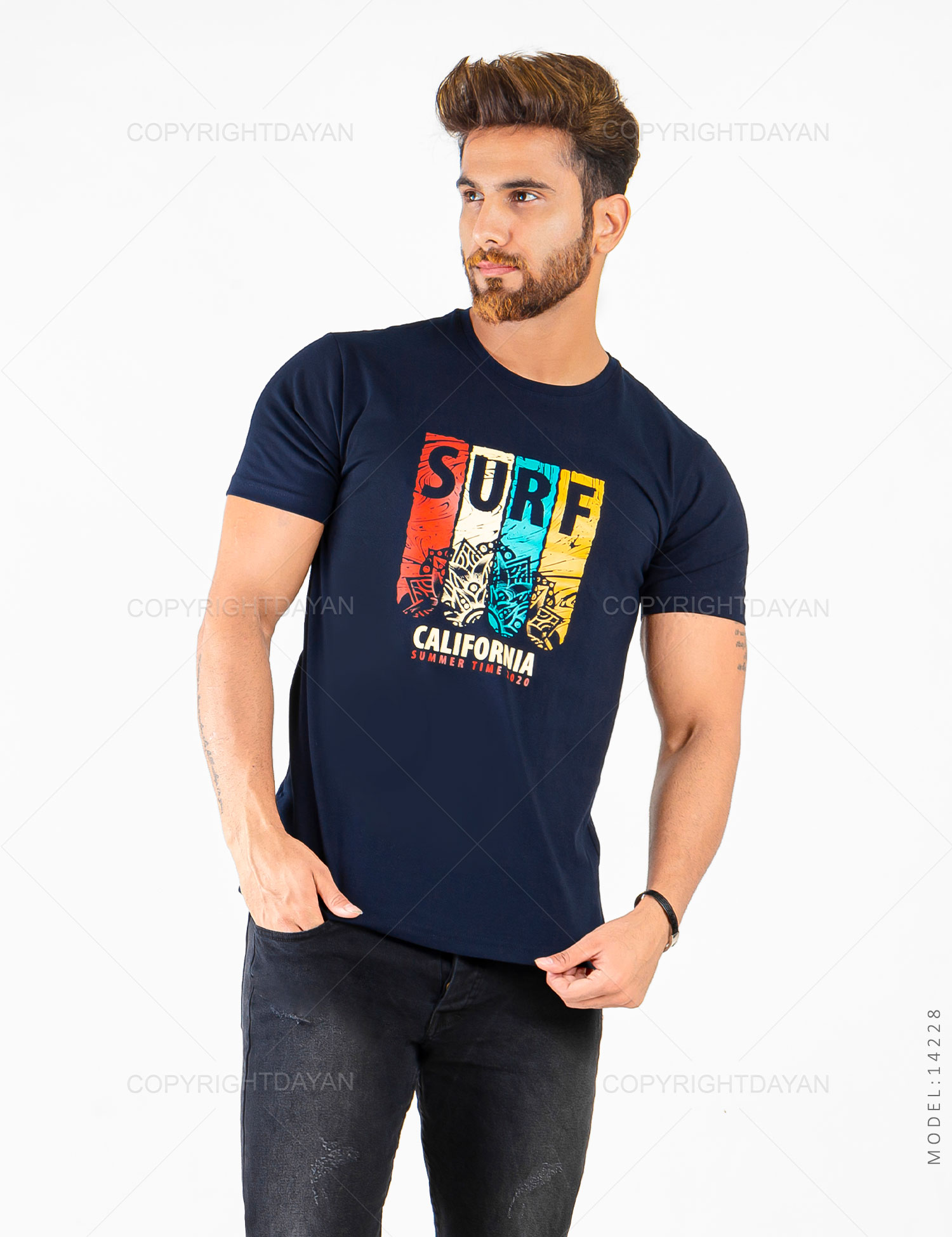 تیشرت مردانه California مدل 14228