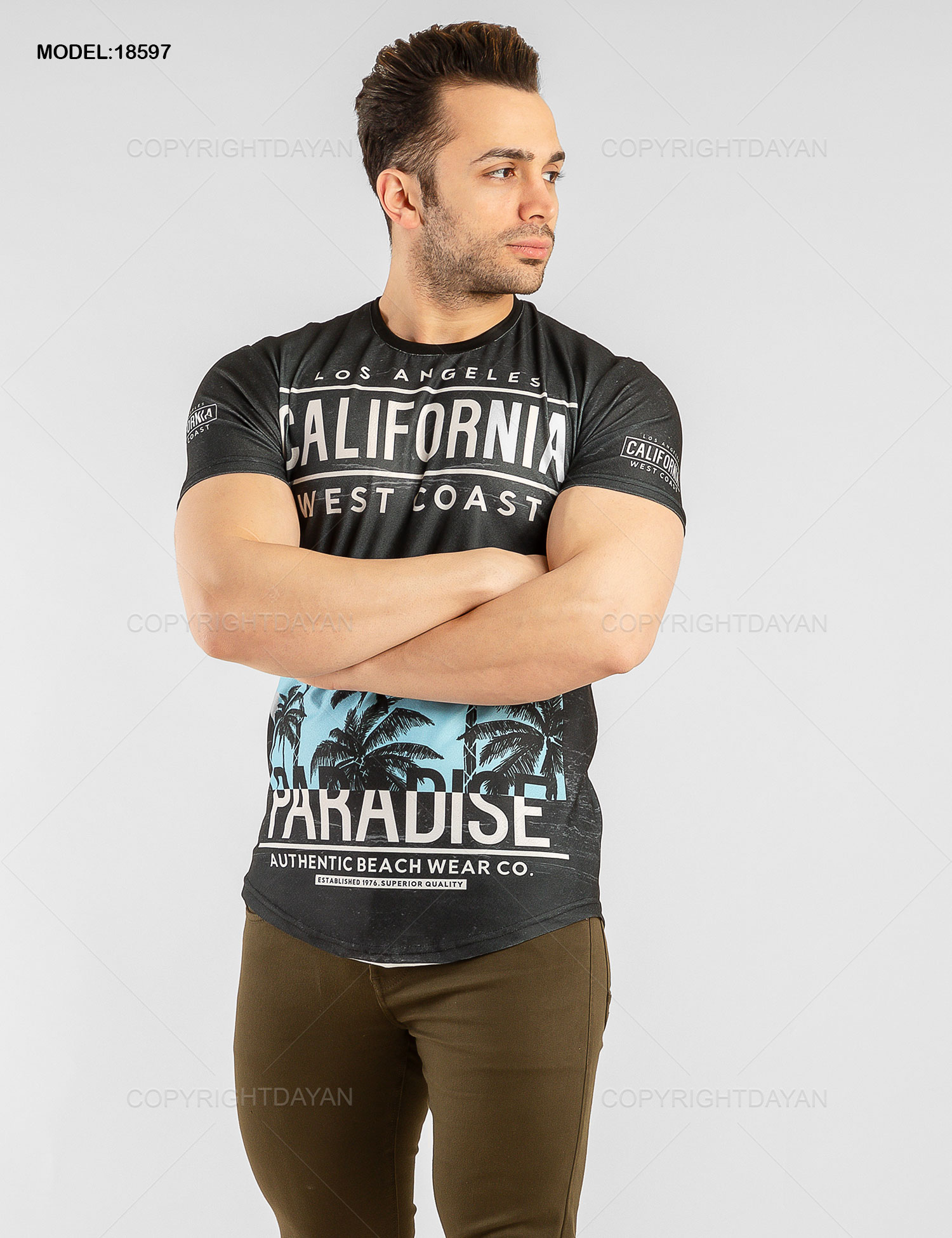 تیشرت مردانه California مدل 18597