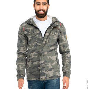 کاپشن کتان مردانه چریکی Kiyan مدل 39668