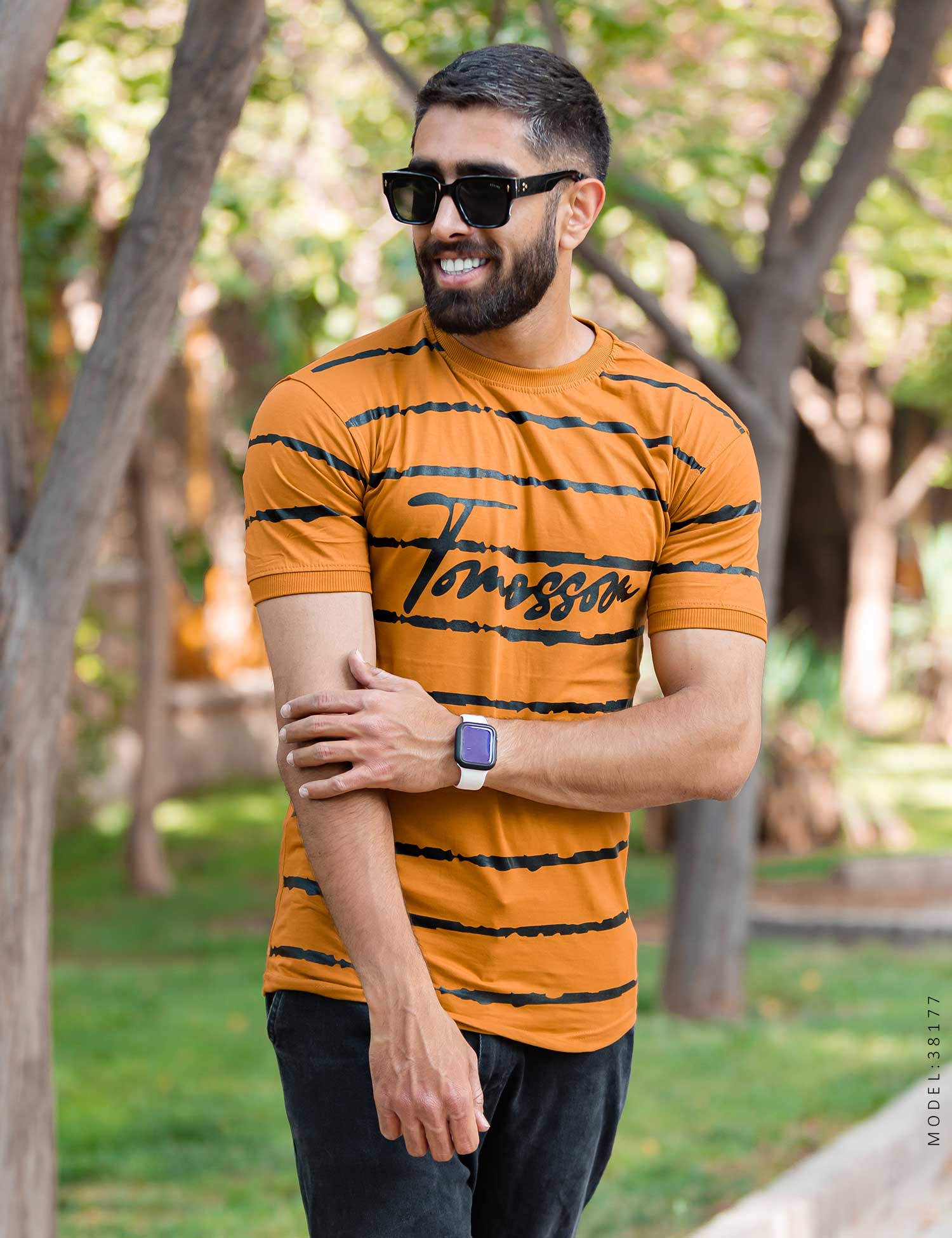 تیشرت مردانه یقه گرد Rayan مدل 38177