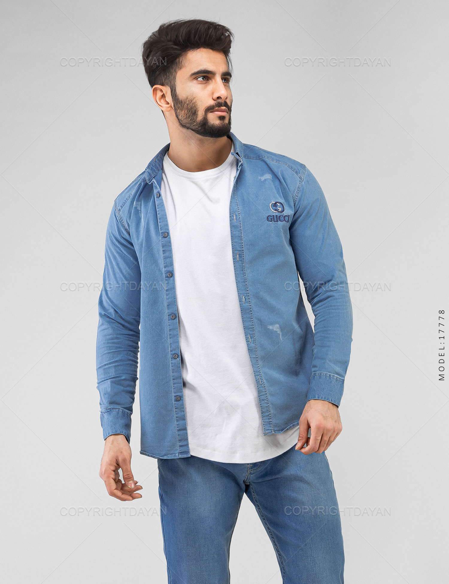 پیراهن مردانه Gucci مدل 17778