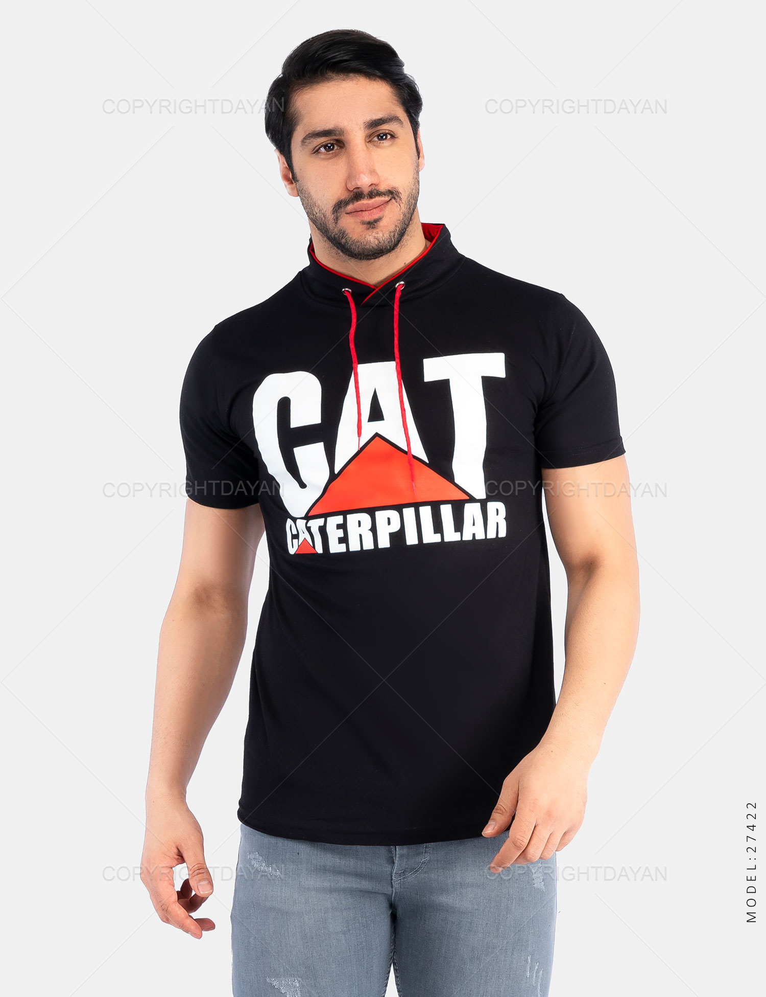 تیشرت مردانه Cat مدل 27422