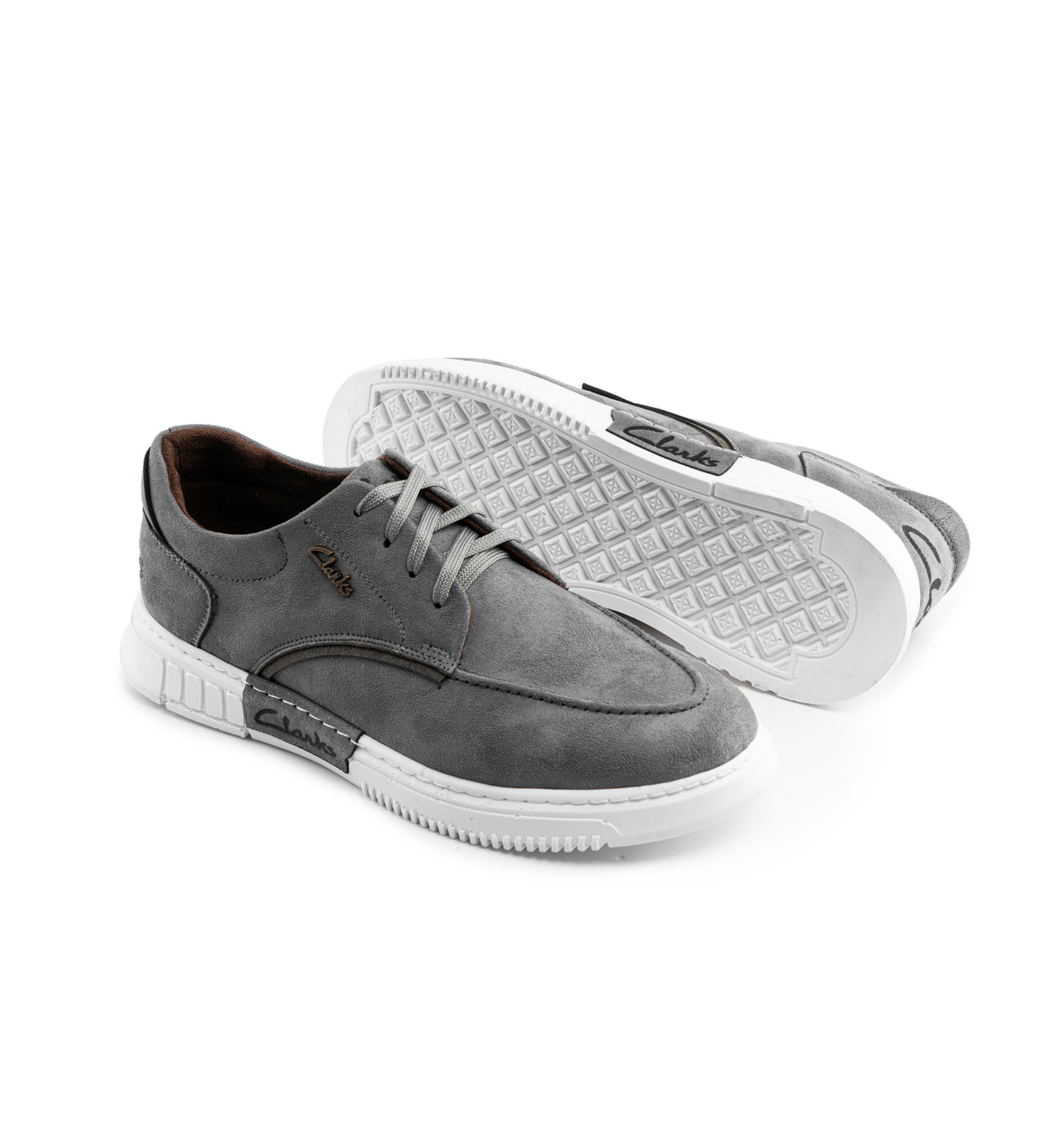 کفش روزمره Clarks مردانه طوسی بندی مدل 41323