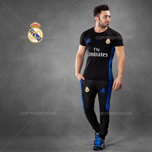 ست تیشرت شلوار مردانه Real Madrid مدل Zaka