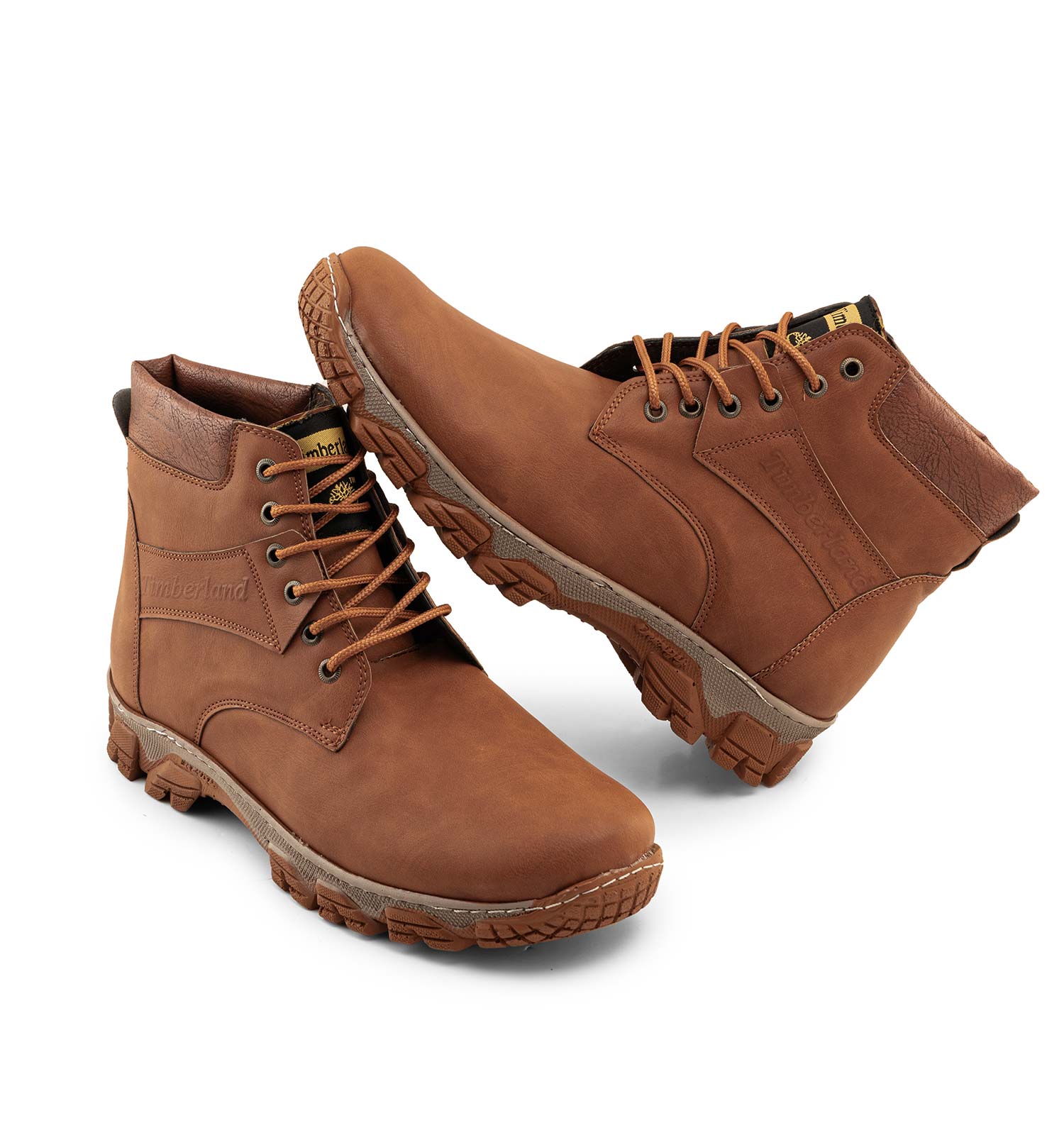 کفش نیم بوت مردانه عسلی Timberland بند دار مدل 45362