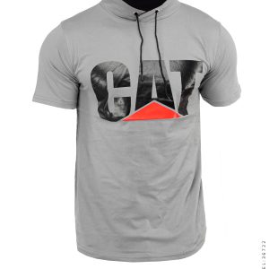 تیشرت مردانه یقه بنددار Cat مدل 36722