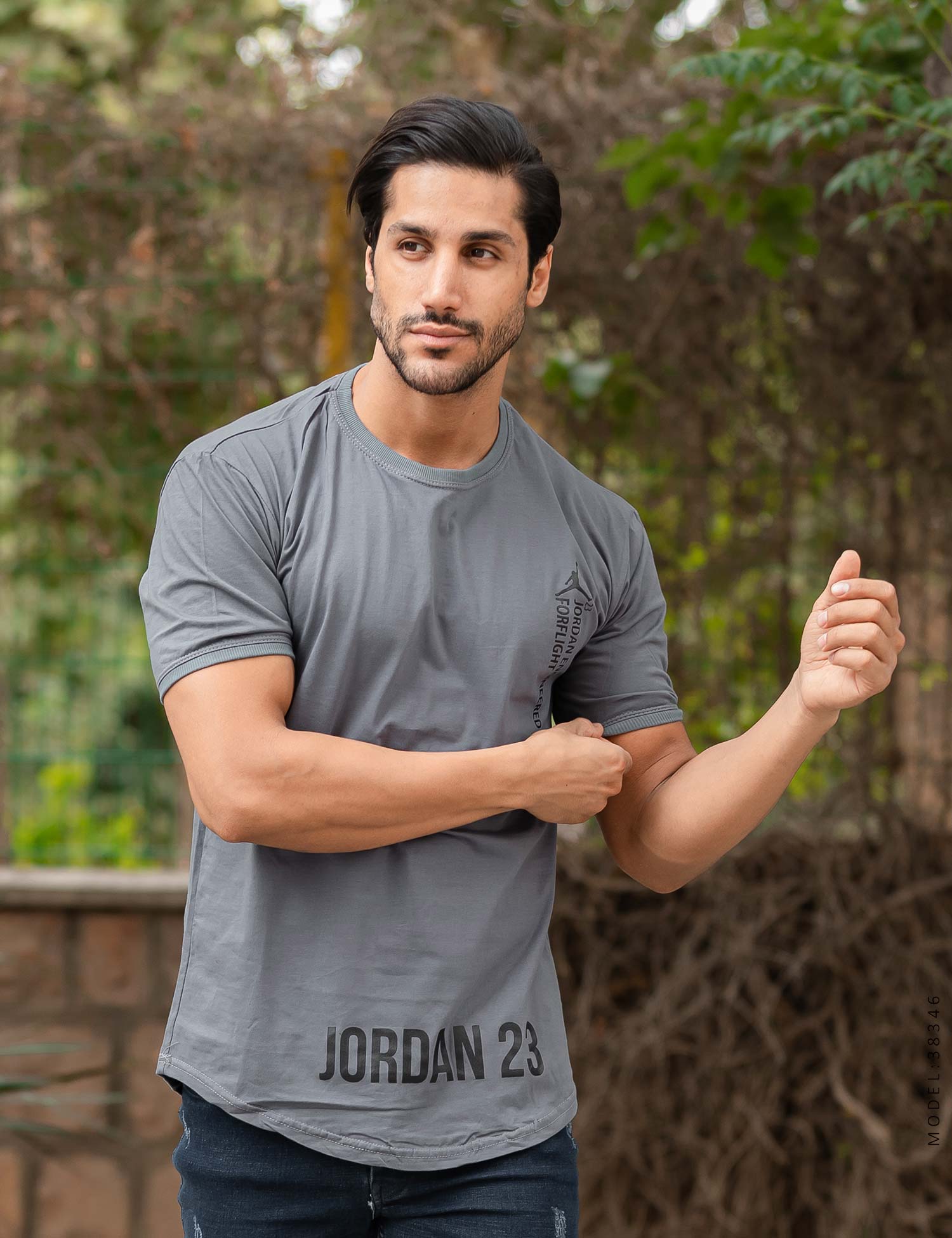تیشرت مردانه یقه گرد Jordan مدل 38346