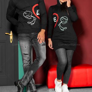 ست دونفره سویشرت Love مدل 15830
