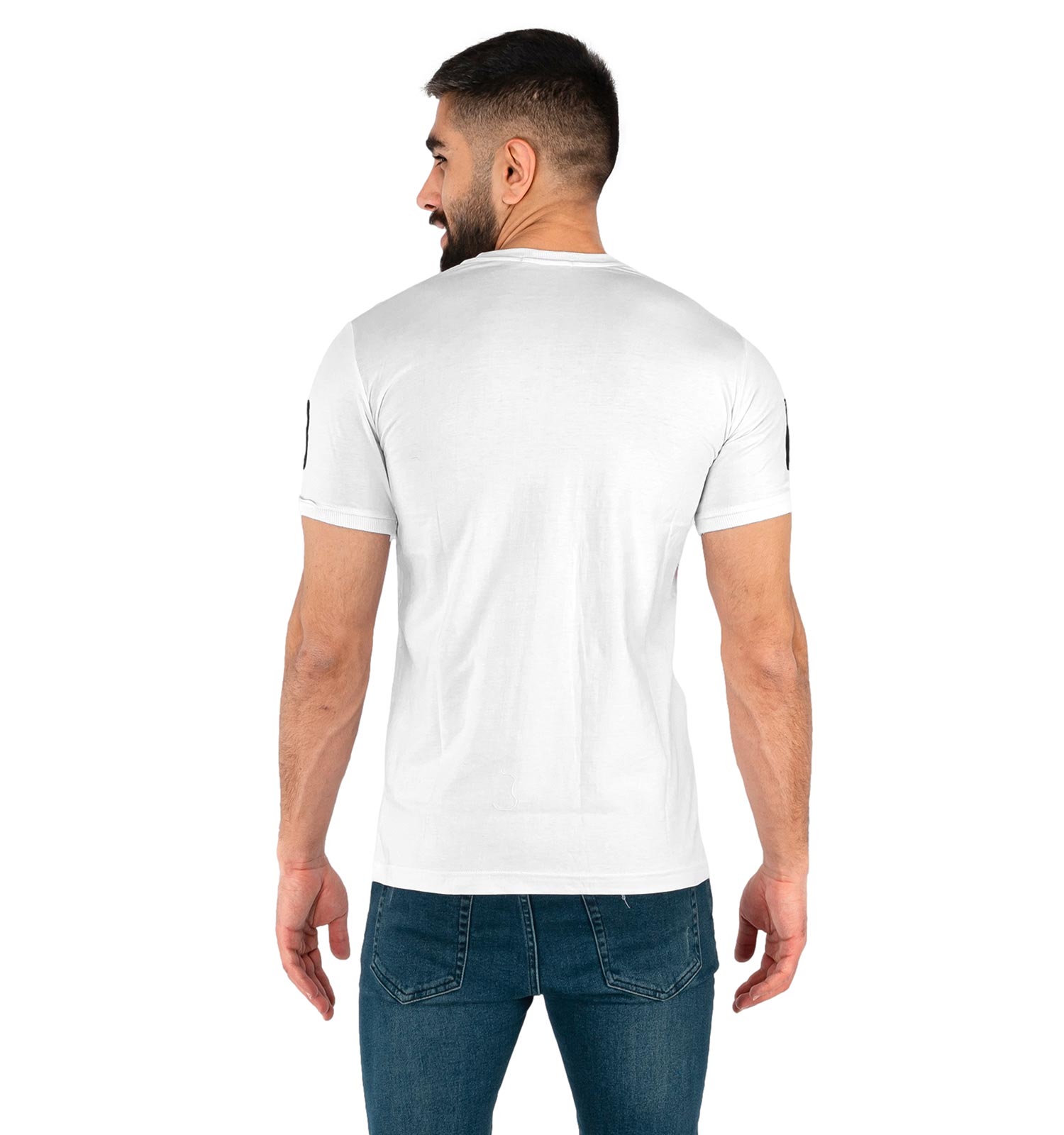 تیشرت Adidas یقه گرد مردانه سفید ساده مدل 42706