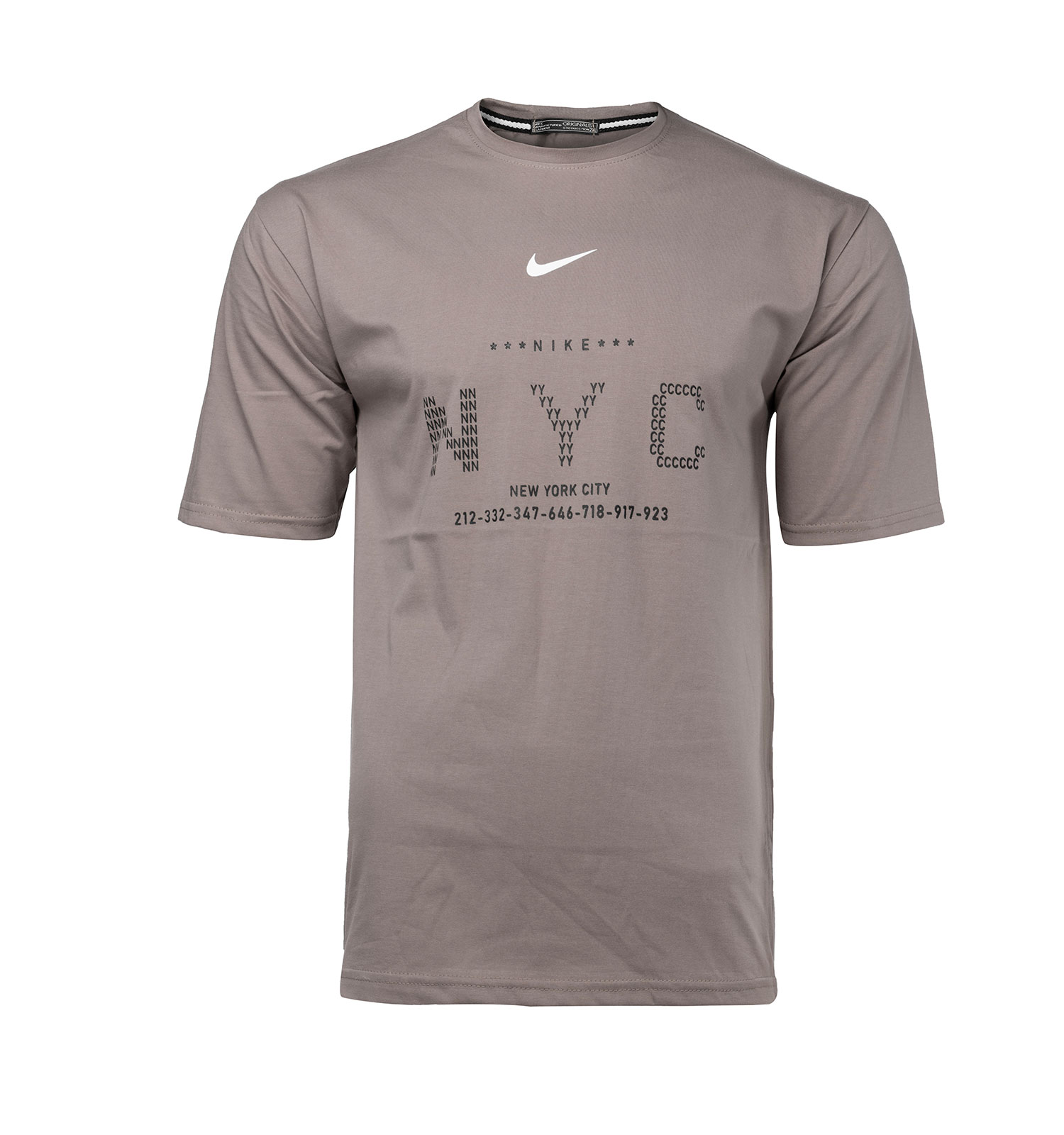 تیشرت Nike یقه گرد مردانه پنبه طرحدار مدل 45213