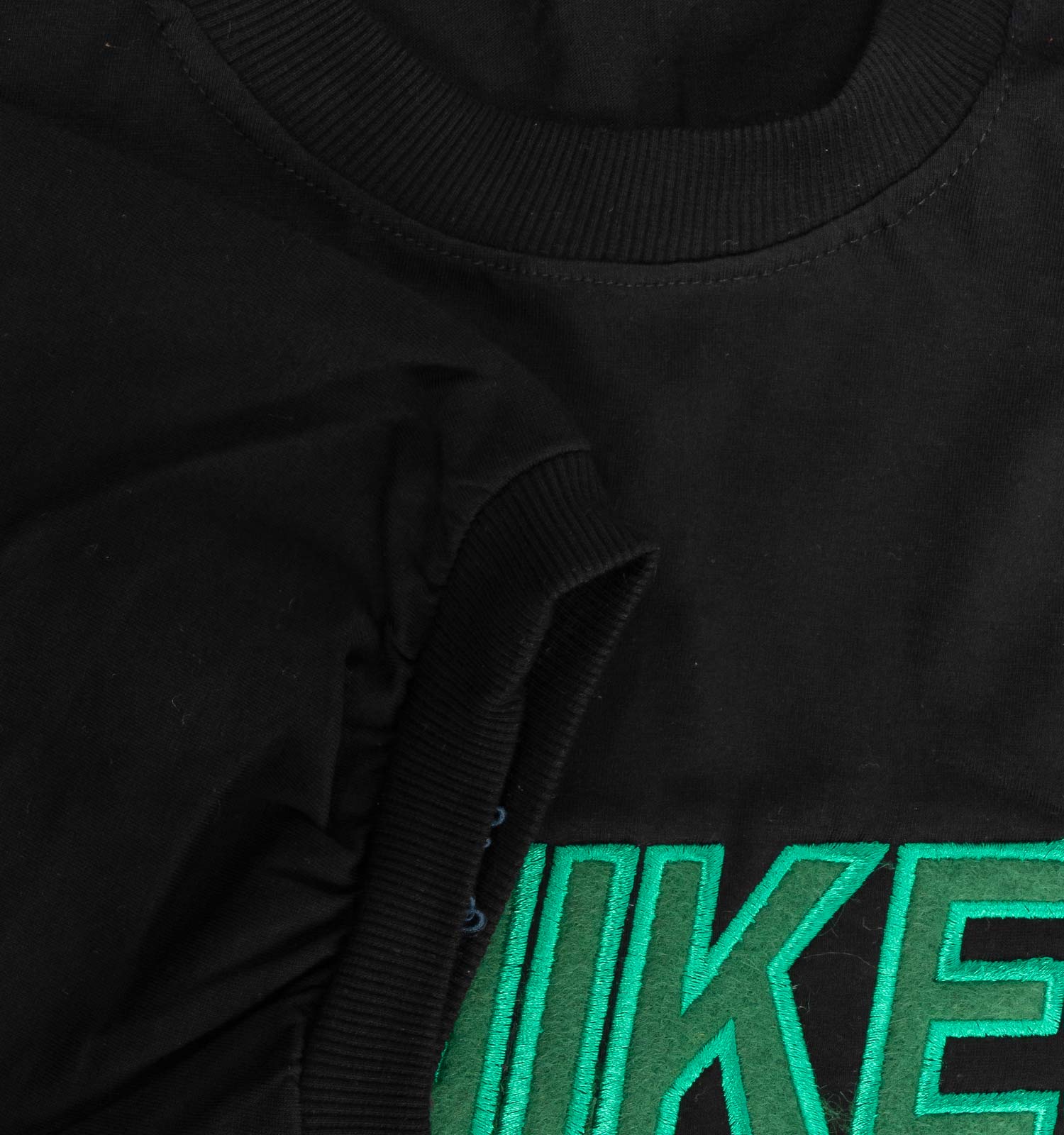 تیشرت Nike یقه گرد مردانه مشکی پنبه ساده مدل 44725