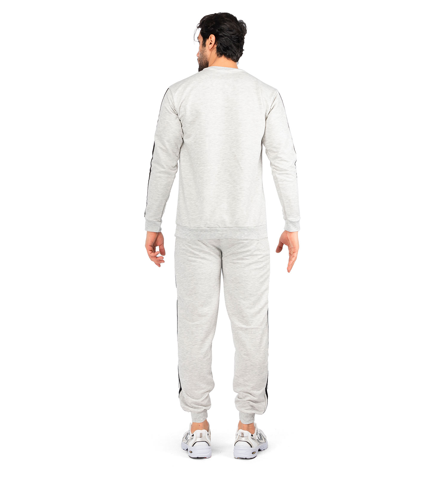 ست بلوز شلوار مردانه آستین بلند ساده یقه گرد Adidas مدل 40978
