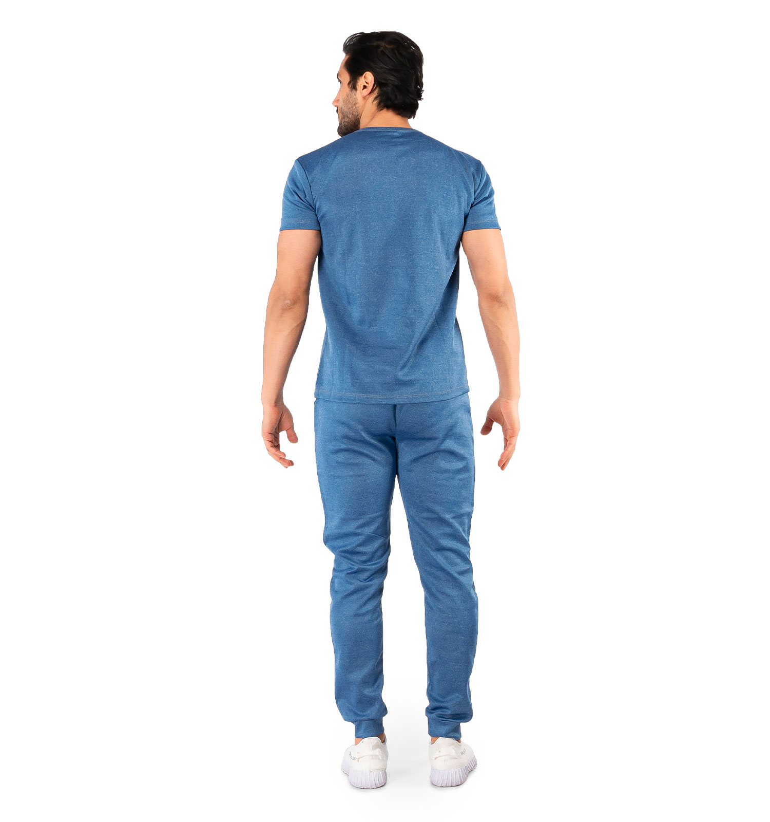 ست تیشرت شلوار مردانه آستین کوتاه ساده یقه گرد مدل 44148