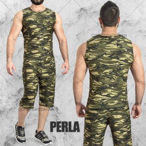 ست رکابی شلوارک ارتشی Perla