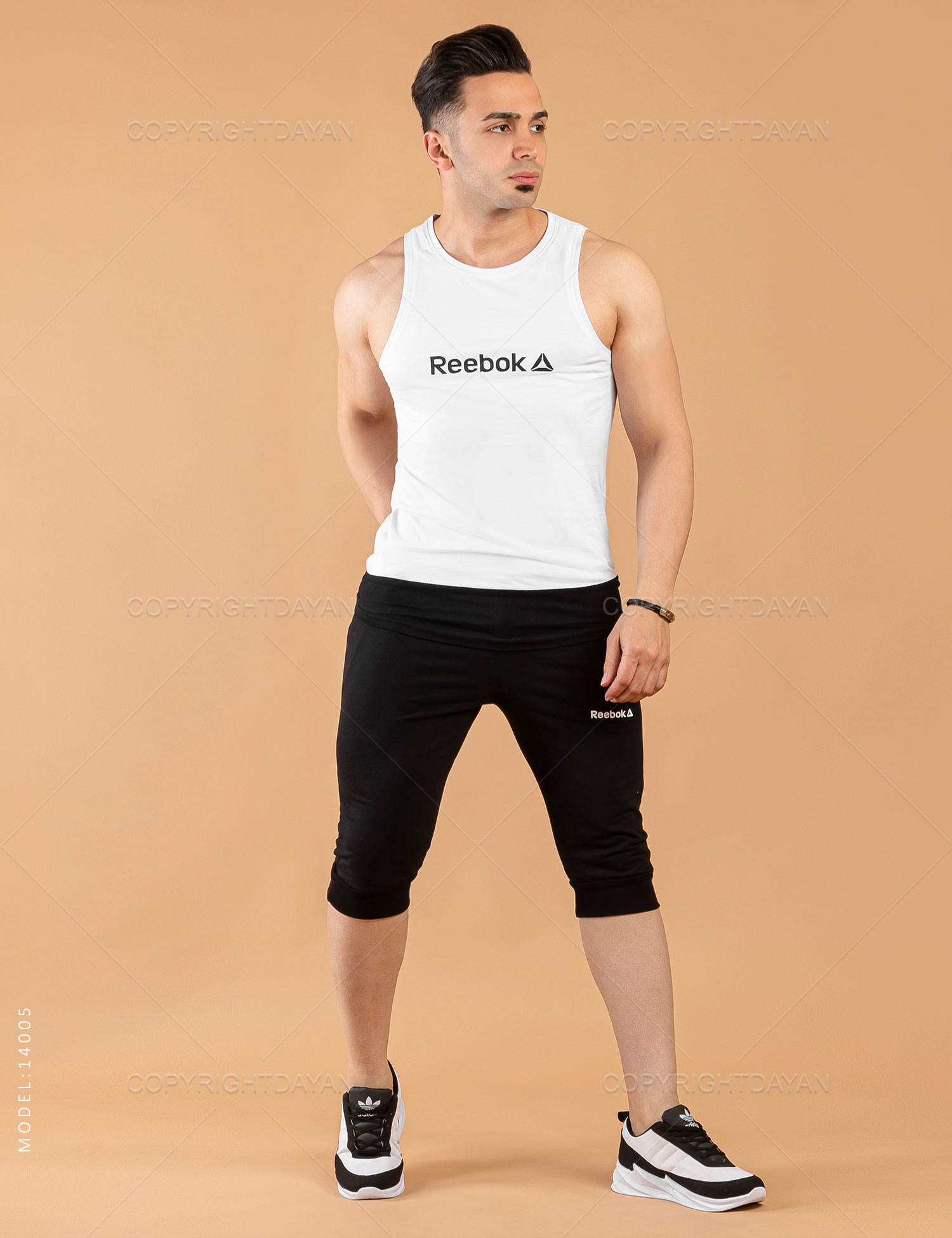 ست رکابی شلوارک مردانه Reebok مدل 14005