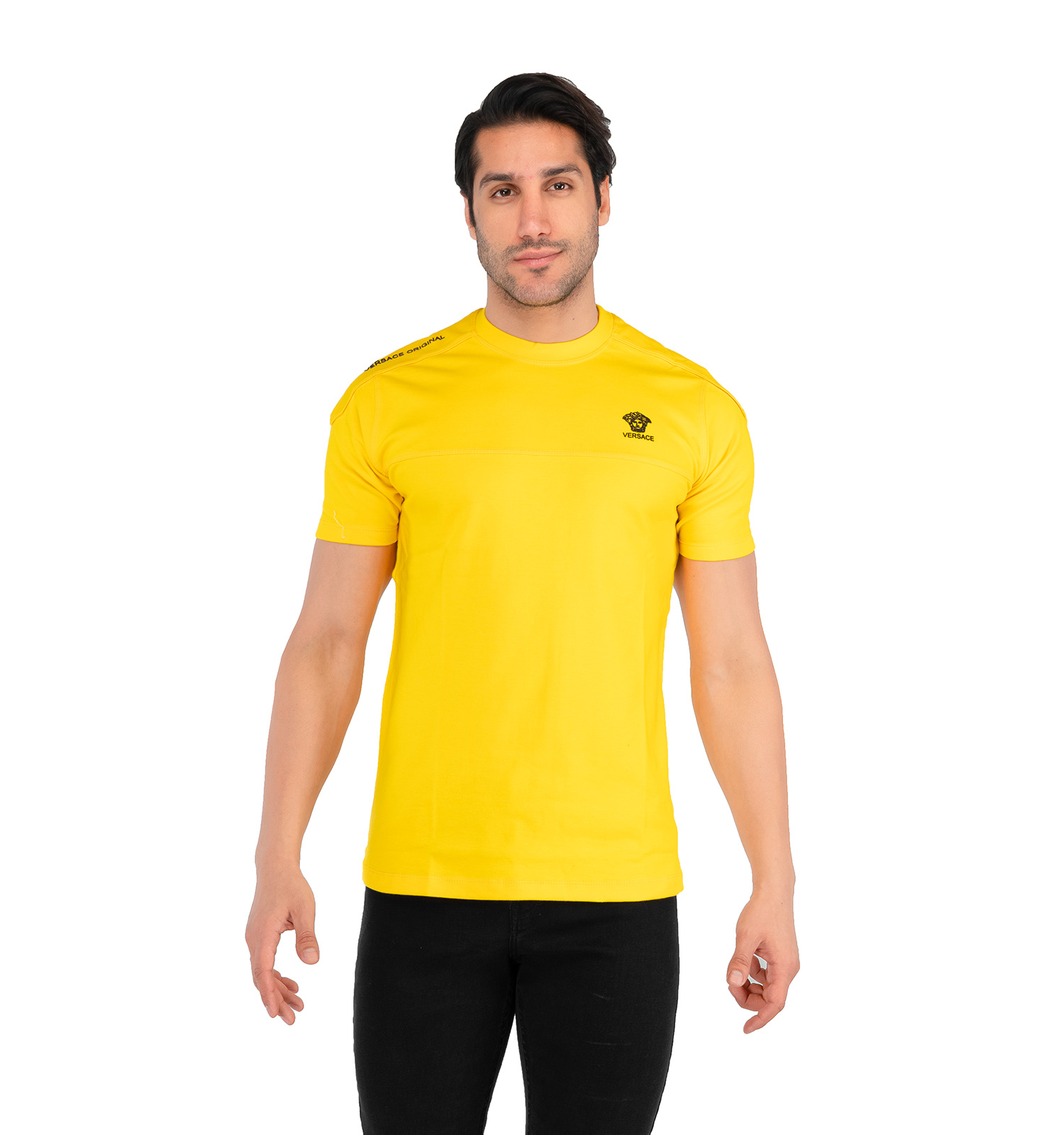 تیشرت Versace یقه گرد مردانه ساده مدل 42222