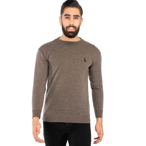 بافت مردانه یقه گرد فری سایز ساده Polo مدل 40884