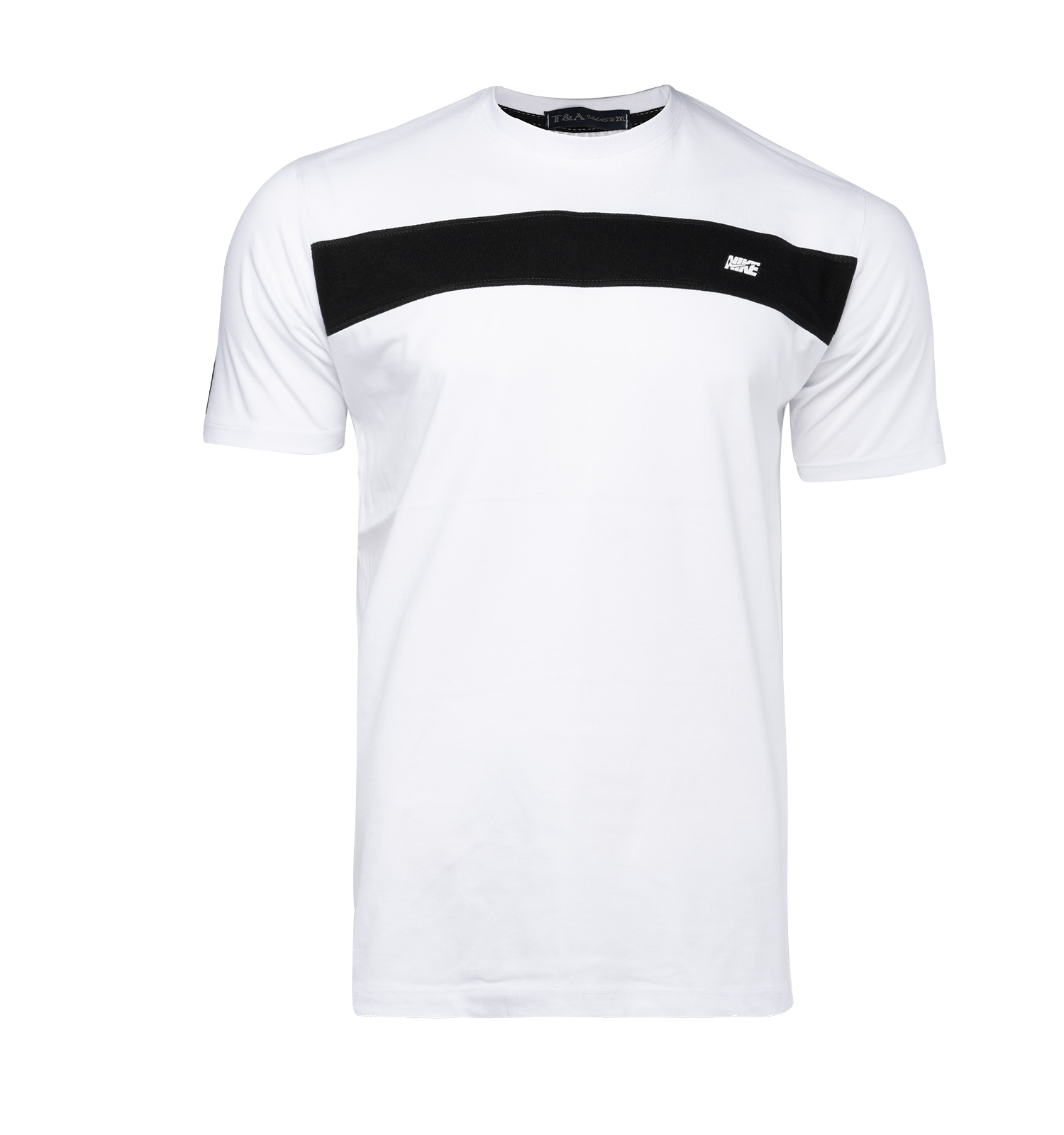 تیشرت Nike یقه گرد مردانه سفید پنبه ساده مدل 45273