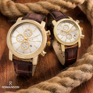 ست ساعت مچی مردانه زنانه Romanson مدل W 8868