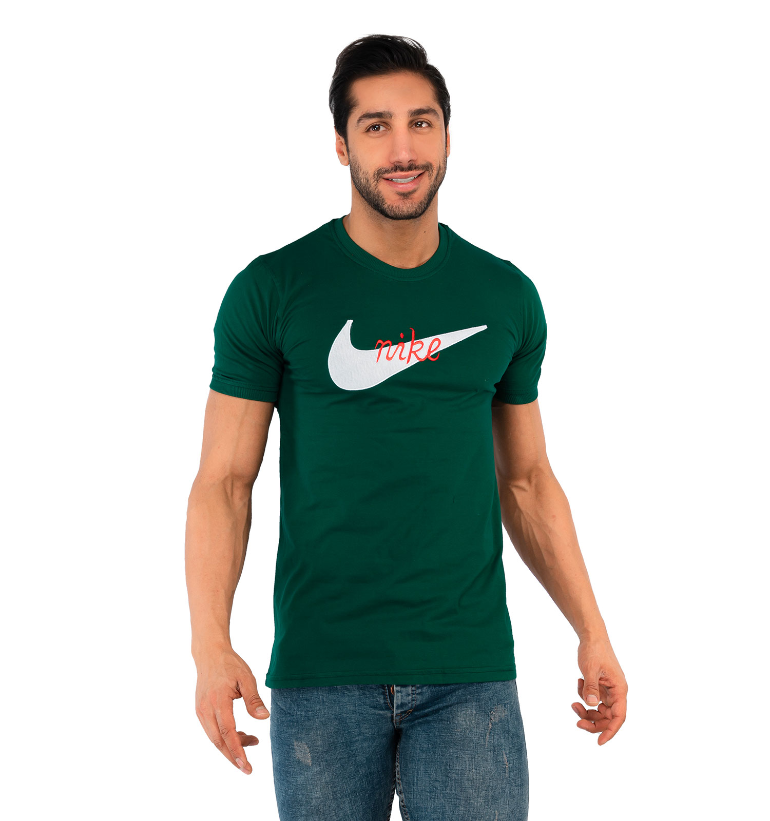 تیشرت مردانه آستین گلدوزی یقه گرد Nike مدل 36659