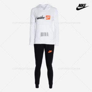 ست سویشرت شلوار زنانه Nike مدل B 8699 (سفید)
