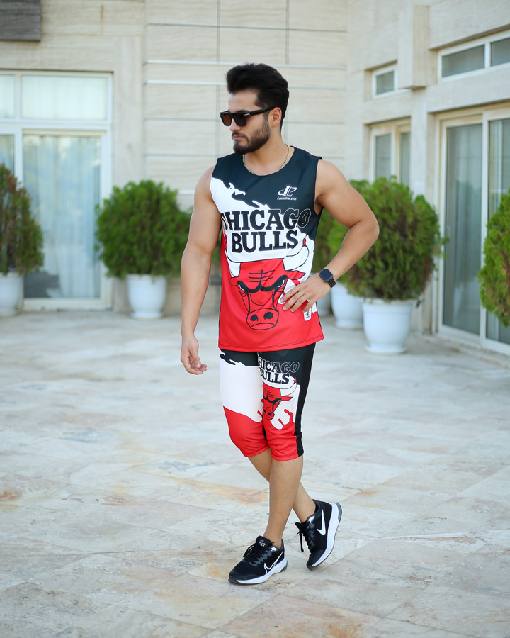 ست تاپ شلوارک bulls مدل sidona