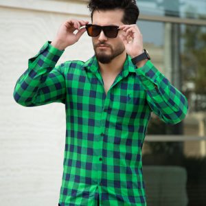 پیراهن مردانه مدل Jachs سبز