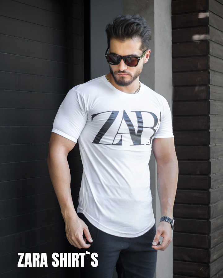 تیشرت مردانه مدل ZARA سفید