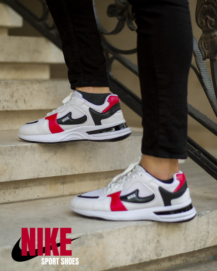 کفش مردانه nike مدل Genicco سفید قرمز