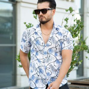 پیراهن مردانه هاوایی مدل Manolas