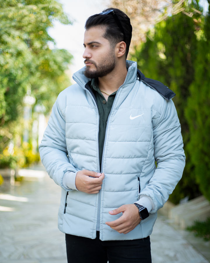 کاپشن مردانه Nike مدل Sarzi طوسی