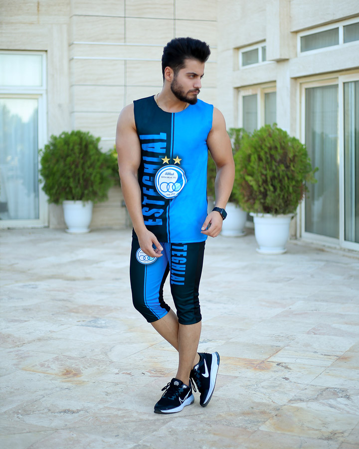 ست تاپ شلوارک مردانه استقلال مدل madmext