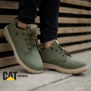 کفش مردانه Cat مدل Santos زیتونی