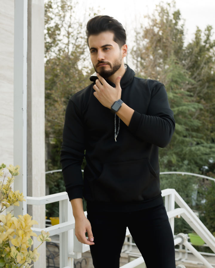 هودی مردانه کلاهدار مدل Icon