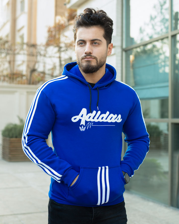 هودی مردانه Adidas مدل Modhim آبی