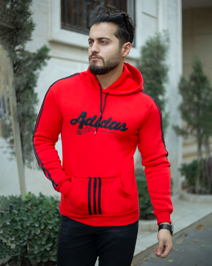 هودی مردانه Adidas مدل Modhim قرمز