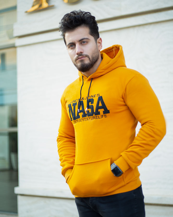 هودی مردانه Nasa مدل Jack خردلی