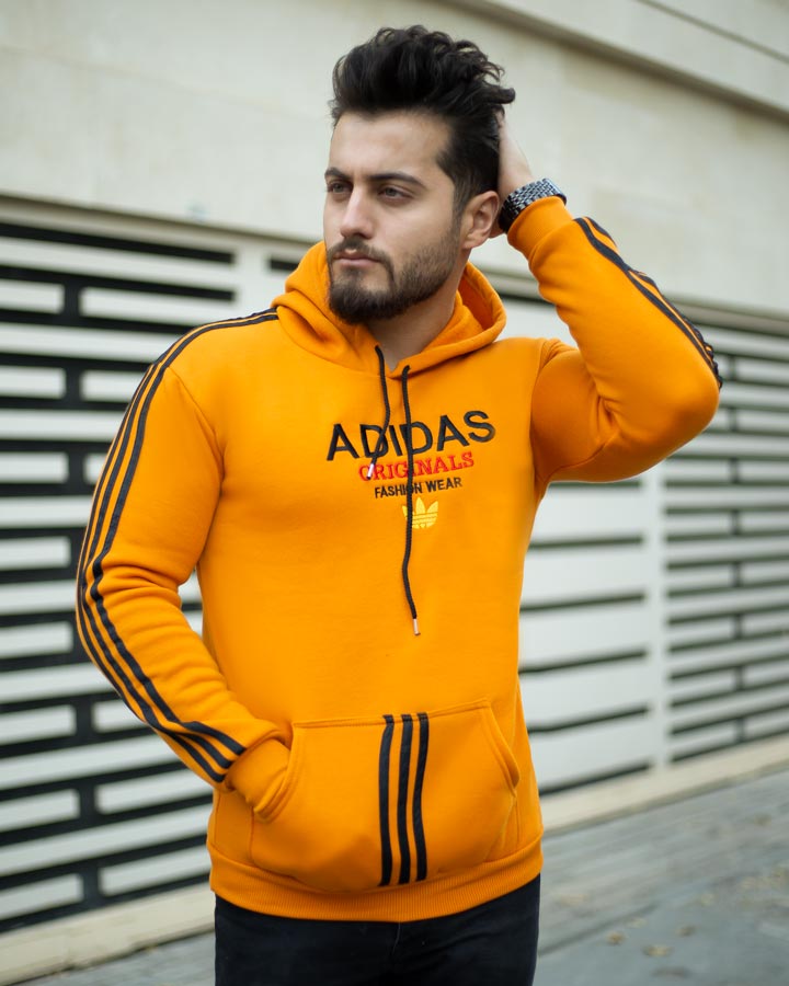 هودی مردانه Adidas مدل Karon خردلی