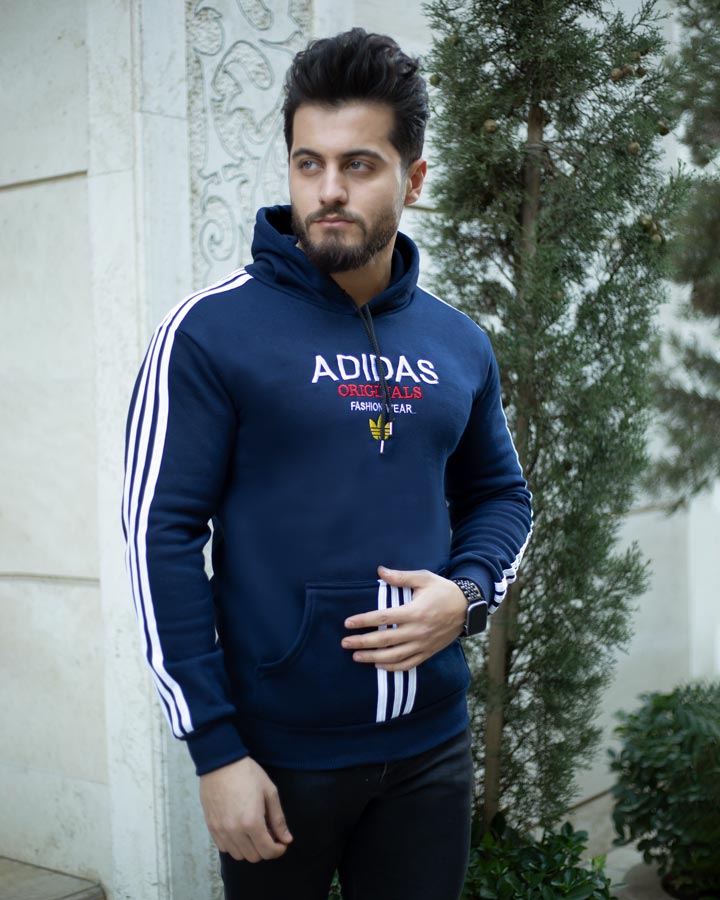 هودی مردانه Adidas مدل Karon سورمه ای