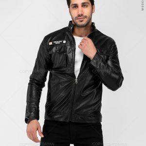 کاپشن چرمی مردانه Karen مدل 22890